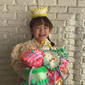 Kid baby birthday cake hat celebration hat
